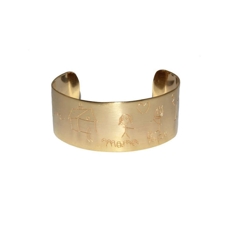 Pulsera profesores con nombres alumnos en laton