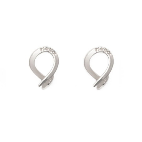 Nail earrings in sterling silver