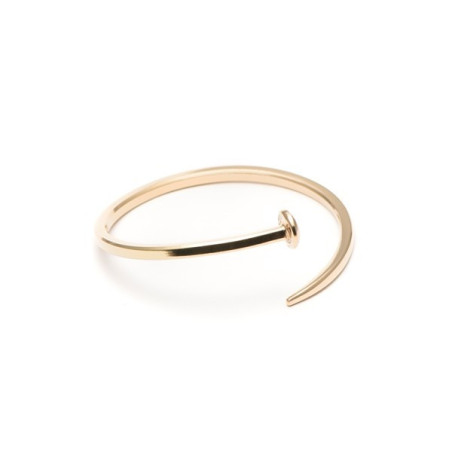 Pulsera clavo chapada en oro