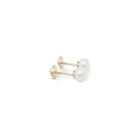 Pendientes bebé perla