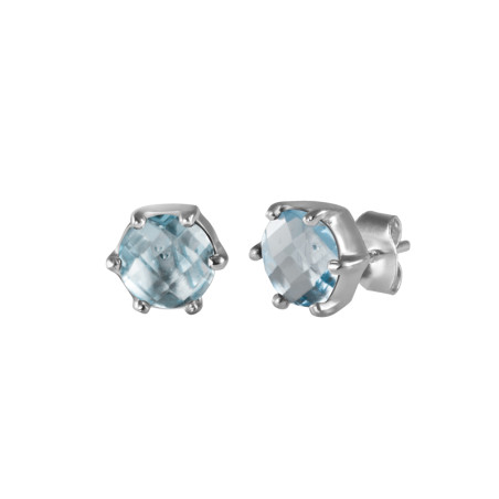 Pendientes circonita con garras. – Pendientes de plata