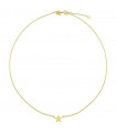 Gold star necklace