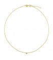 Gold zirconia necklace