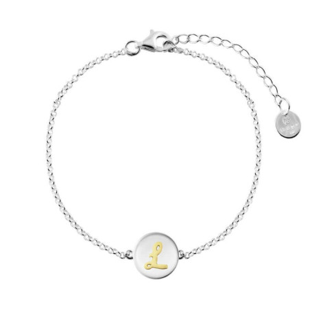Pulsera inicial oro