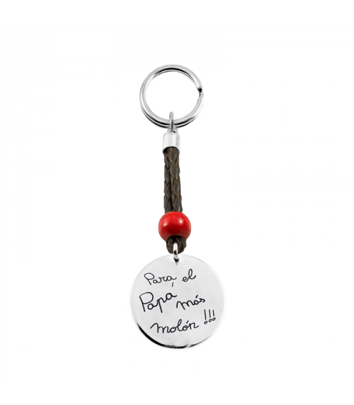 Llavero Papá personalizado de plata