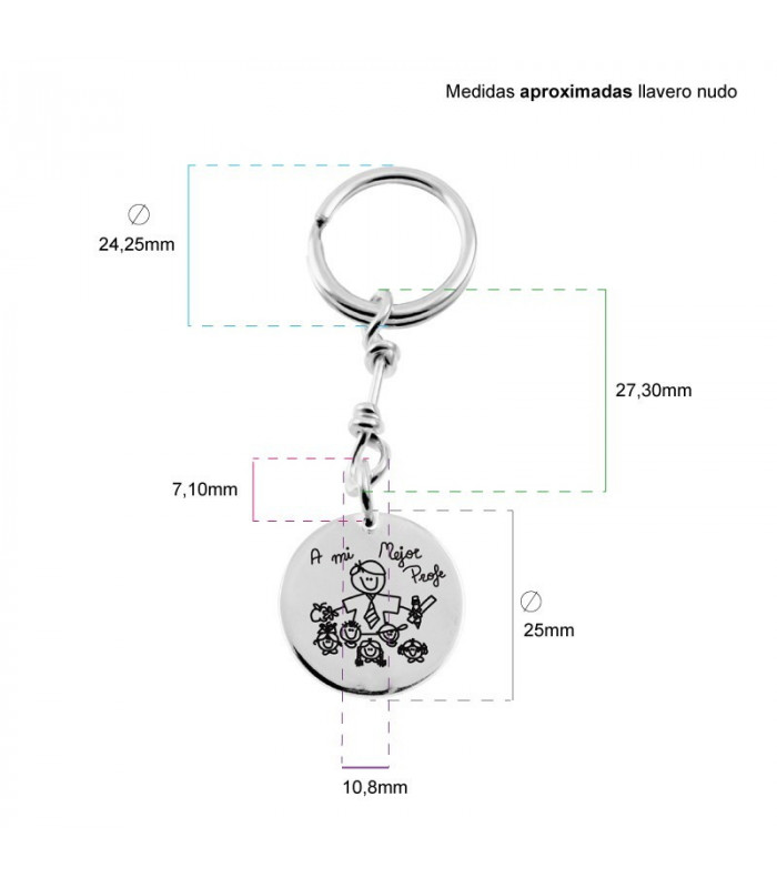 Personalized keychain for the best teacher