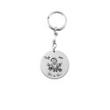 Teachers keychain in silver