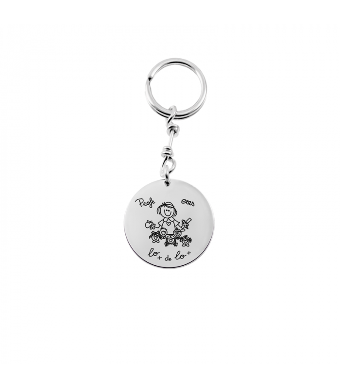 Silver keychain gift for teachers