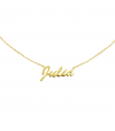 Name gold necklace
