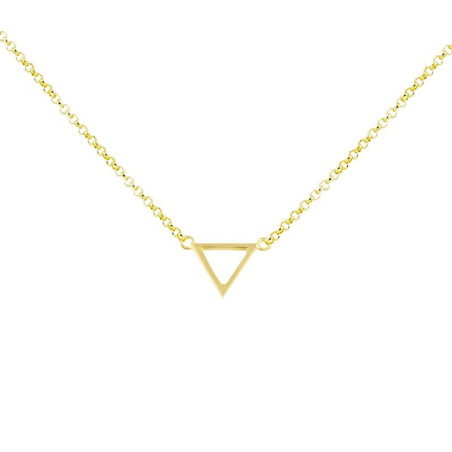 Gold plated triangle choker