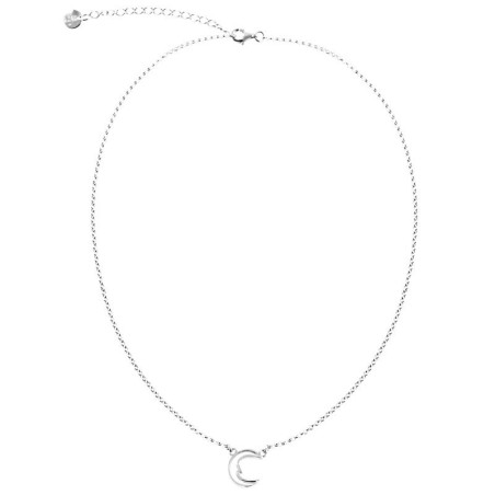 colgante luna plata