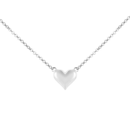 Necklace heart 2D – Silver necklaces