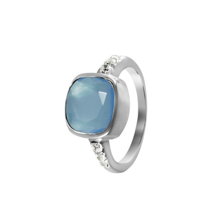 Urulu ring square stone 10x10 – Silver rings