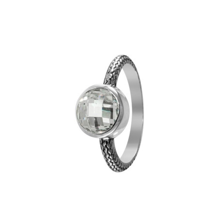 Urulu ring circular stone 8x8 – Silver rings