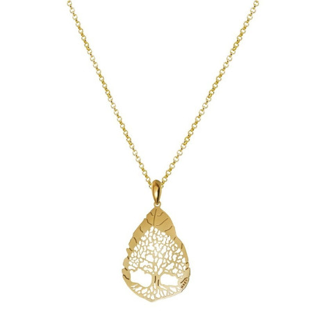 Golden tree of life pendant