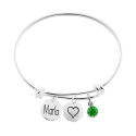 Pulsera Nudos con Medallas y Circonita