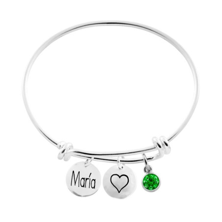 Personalized sliding knot bracelet