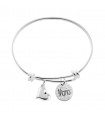 Custom Bracelet slim with heart charm