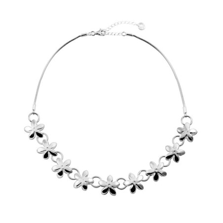 Necklace double jasmine – Silver necklaces