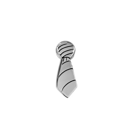 Pin corbata de plata