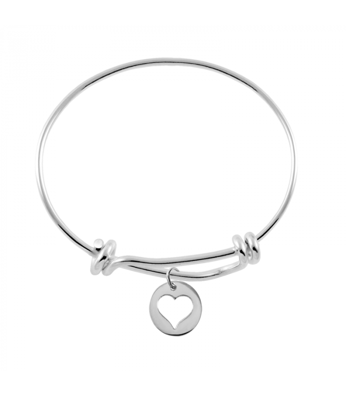 Pulsera Corazón personalizada en plata
