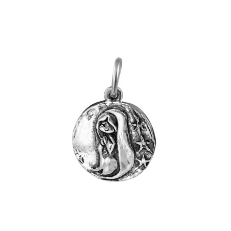 medalla virgen de plata