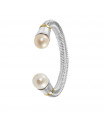 Torques Bracelet with Pearl