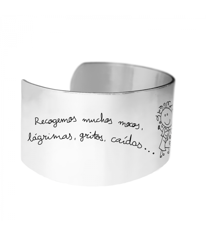 pulsera personalizada hecho en plata para profesoras