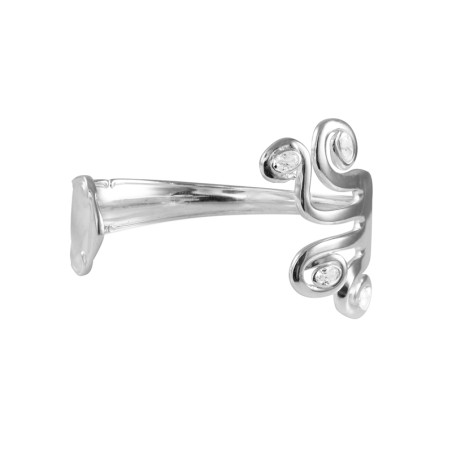 Zirconia fork bracelet