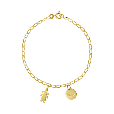 Pulsera personalizada oro