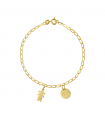 Pulsera personalizada de oro