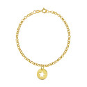 Personalized bracelet with gold medal