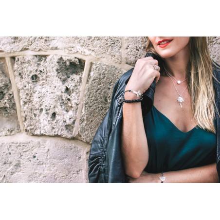 Collares de biznaga de plata