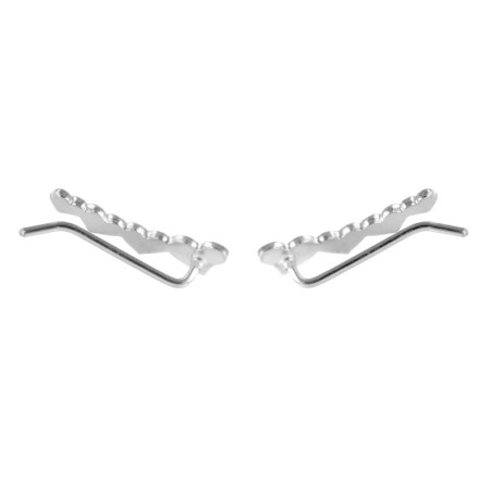Silver Climbing Earring