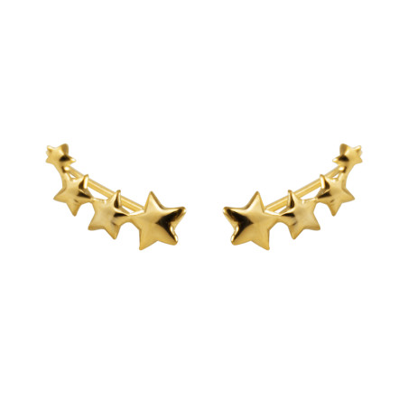 Pendientes estrellas doradas