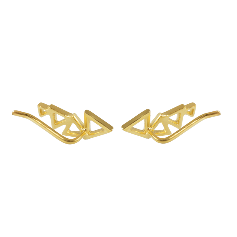 Rear triangle earrings