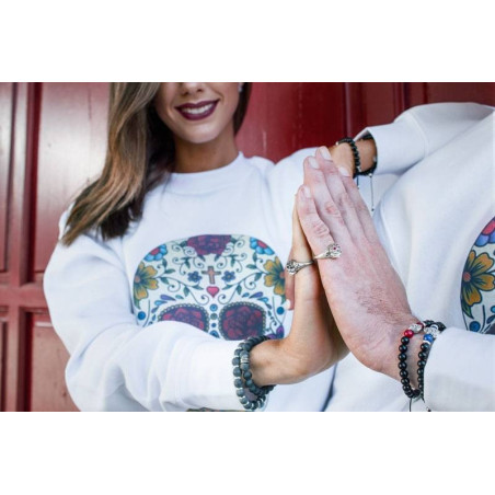 pulsera de nudos corredizos y bolas