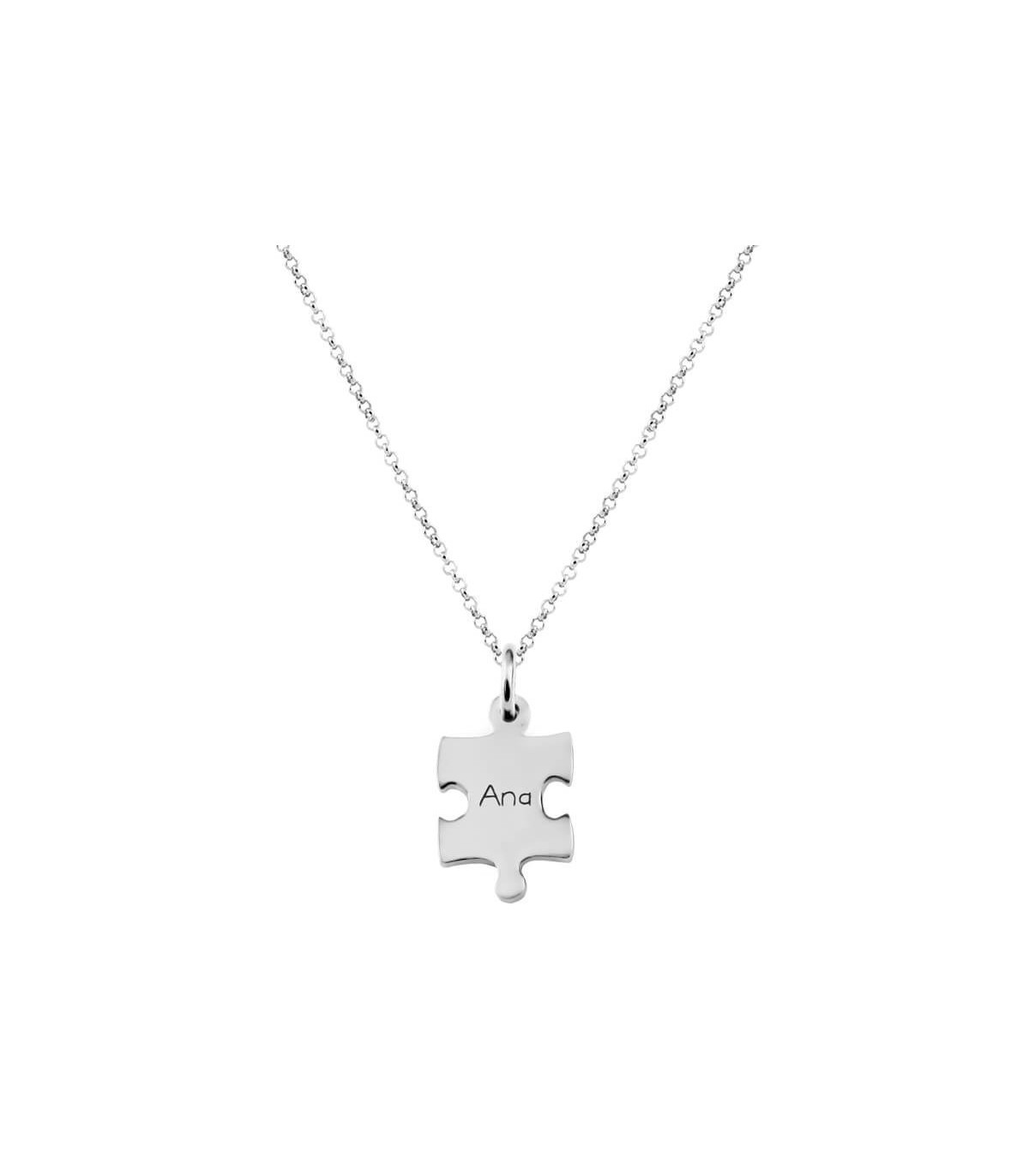 Tipsyfly White Enamel Puzzle Necklace, 53% OFF