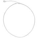 Mouse tail chain in silver