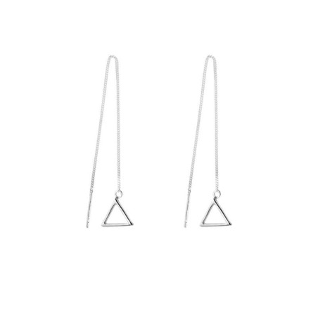 Pendiente triangulo plata