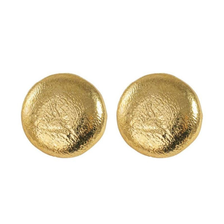 Golden circle earrings