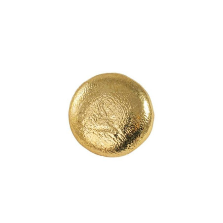 Gold-plated silver circular pendant
