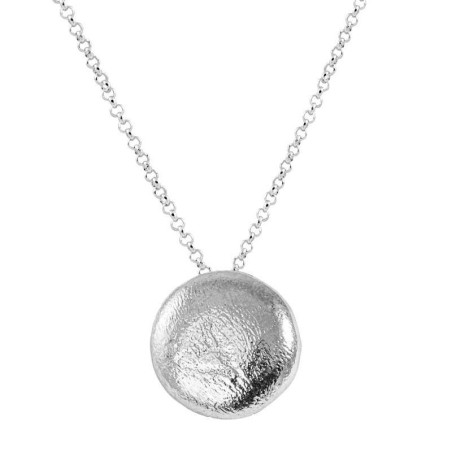 Silver circle necklace