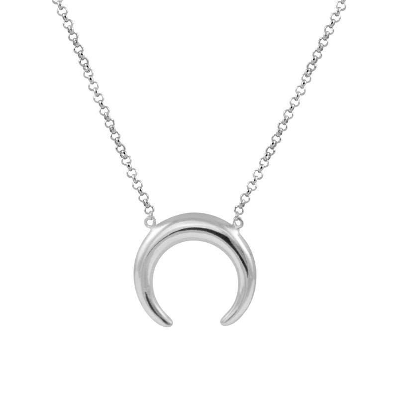 inverted moon necklace