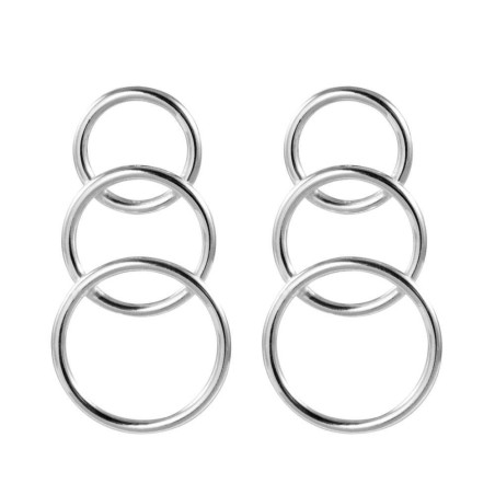 Silver hoop earrings