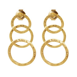 Pendientes Essential triple martelé