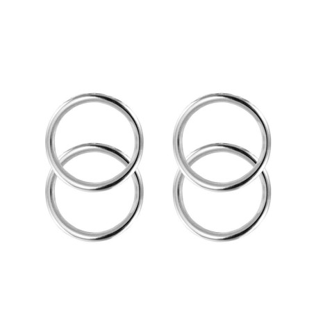 pendientes largos en plata
