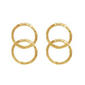 Pendientes Essential doble martelé 2