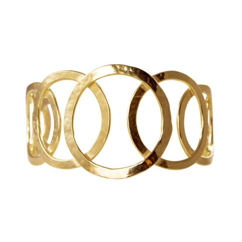 Gold-plated brass bracelet