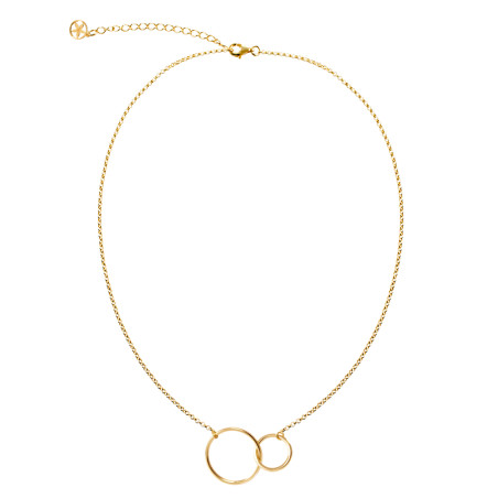 Necklace Diabolo Double – Silver necklaces – vista 2